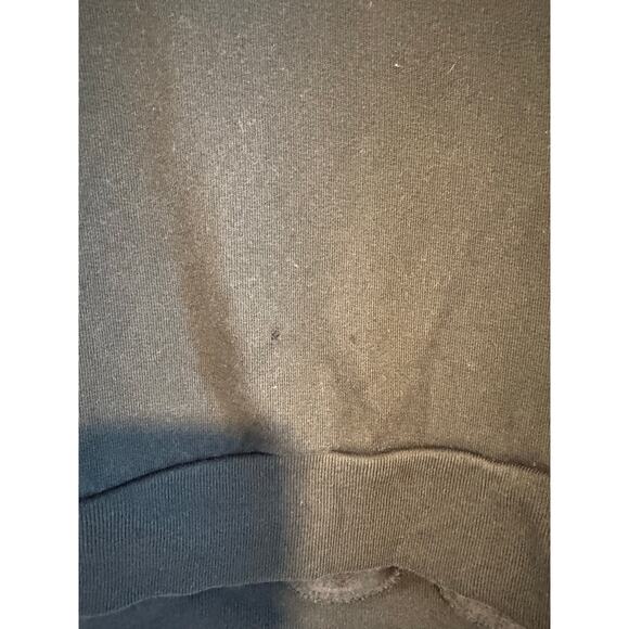 AllSaints Black Crewneck Sweatshirt With Sheer Overlay Women’s Size 6 - Picture 3 of 7